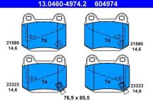 Комплект гальмівних накладок, дискове гальмо Комплект гальмівних накладок, дискове гальмо