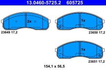 Комплект тормозных колодок, дисковый тормоз