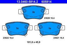 Комплект гальмівних накладок, дискове гальмо