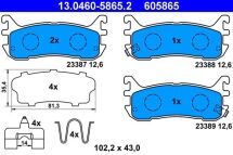 Комплект тормозных колодок, дисковый тормоз