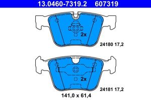 Колодки тормозные (задние) MB M-class (W164)/S-class (W221)/R-class (W251/V251) 06-13 (Ate)