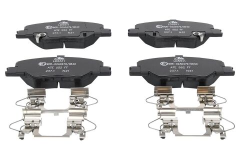 Комплект тормозных колодок, дисковый тормоз