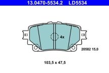Комплект гальмівних накладок, дискове гальмо