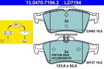 Комплект гальмівних накладок, дискове гальмо