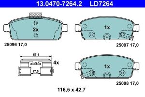 Комплект тормозных колодок, дисковый тормоз
