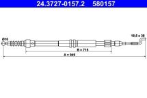 Тросовий привод, стоянкове гальмо
