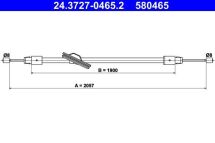 Трос ручного тормоза