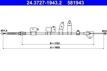 Трос ручного гальма Трос ручного гальма