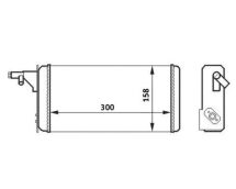 Теплообмінник, система опалення салону Теплообмінник, система опалення салону