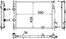 Радіатор охолодження двигуна