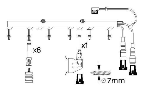 Комплект проводов зажигания