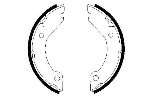 Комплект гальмівних колодок, стоянкове гальмо