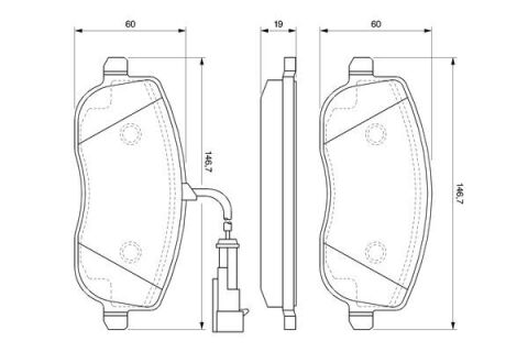 Гальмівні колодки дискові, комплект