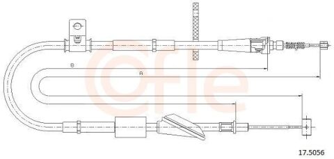 Трос ручного тормоза