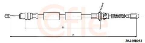 Трос ручного тормоза