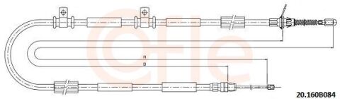 Трос ручного гальма