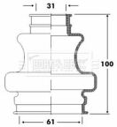 Пыльник приводного вала