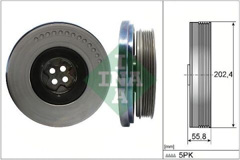 Шкив коленвала MB C-class (W205)/E-class (W213) 16-23 OM654