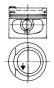 Поршень VW Passat/Golf III/Caddy/ Audi 100 1.8 82- (81.51mm/+0.5), фото 1 - интернет-магазин Auto-Mechanic