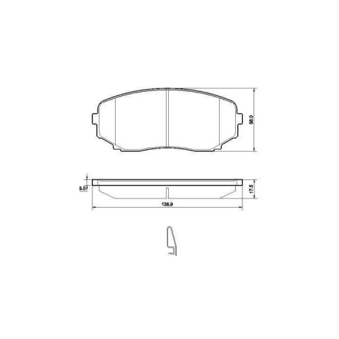 Гальмівні колодки передні Mazda CX-7/CX-9 07- (sumitomo)