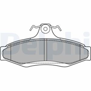 Комплект гальмівних накладок, дискове гальмо