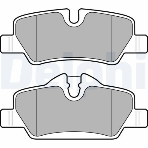 Комплект гальмівних накладок, дискове гальмо