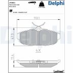 Комплект гальмівних накладок, дискове гальмо