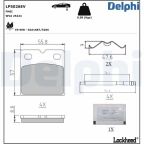 Комплект гальмівних накладок, дискове стоянкове гальмо Комплект гальмівних накладок, дискове стоянкове гальмо