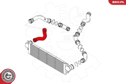 Шланг подачі наддувального повітря