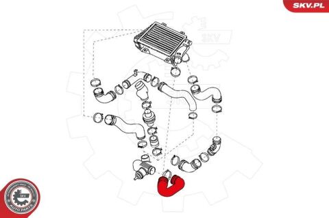 Шланг подачі наддувального повітря