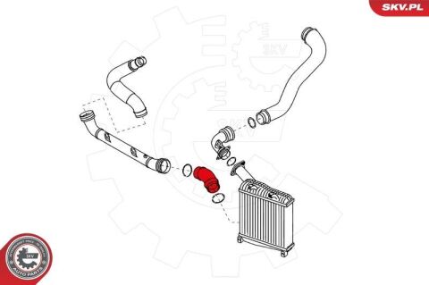 Шланг подачі наддувального повітря