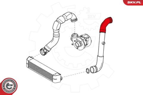 Шланг подачи наддувочного воздуха