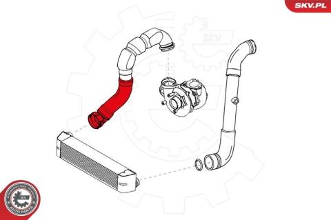 Шланг подачі наддувального повітря