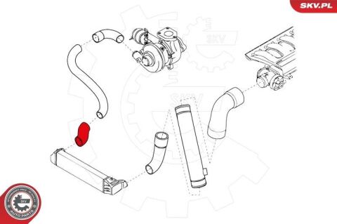 Шланг подачі наддувального повітря