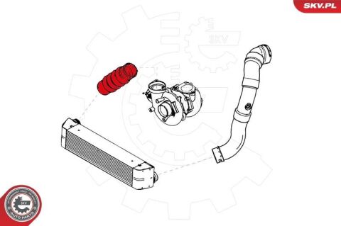 Шланг подачі наддувального повітря