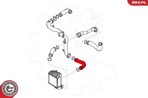 Шланг подачі наддувального повітря