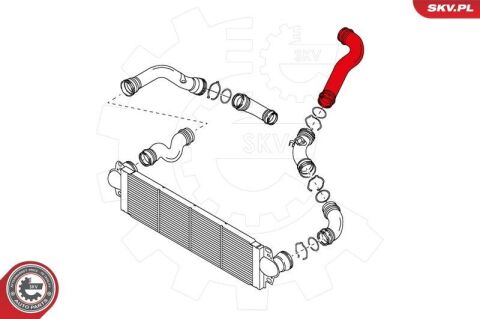 Шланг подачі наддувального повітря