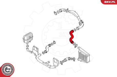 Шланг подачі наддувального повітря