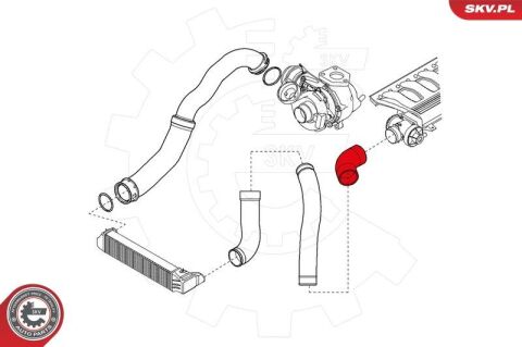 Шланг подачи наддувочного воздуха