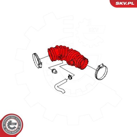 Впускний шланг, повітряний фільтр