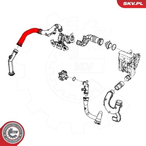 Шланг подачі наддувального повітря
