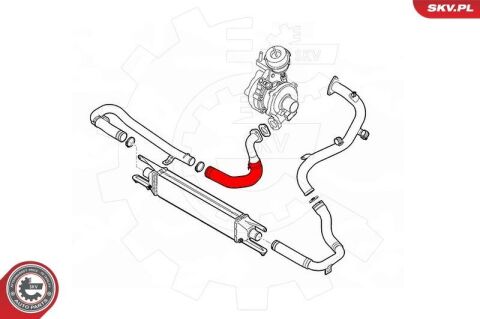 Шланг подачі наддувального повітря Шланг подачі наддувального повітря