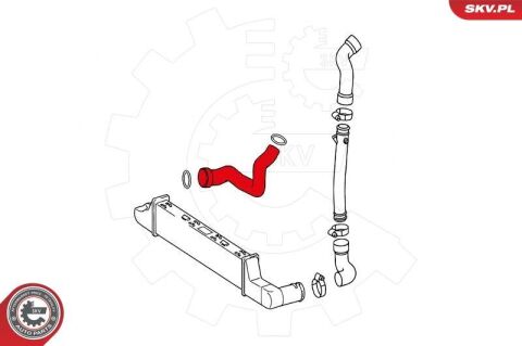 Шланг подачі наддувального повітря