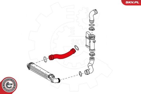Шланг подачі наддувального повітря
