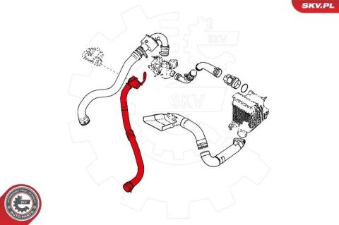 Шланг подачі наддувального повітря Шланг подачі наддувального повітря