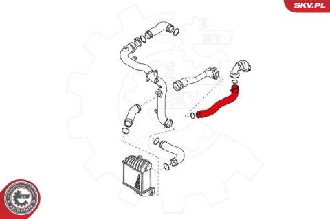 Шланг подачі наддувального повітря Шланг подачі наддувального повітря