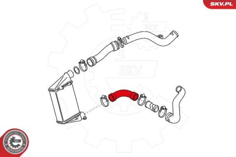 Шланг подачі наддувального повітря Шланг подачі наддувального повітря