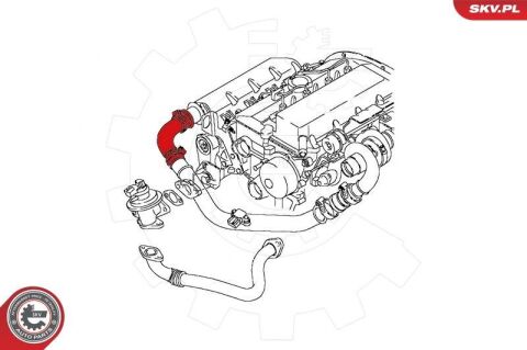 Шланг подачі наддувального повітря