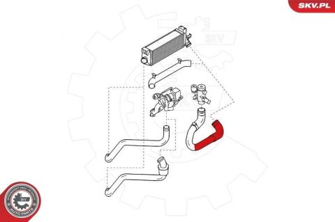 Шланг подачі наддувального повітря