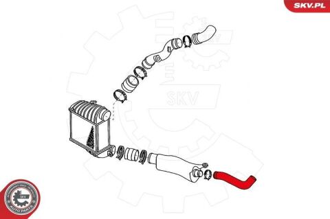 Шланг подачі наддувального повітря